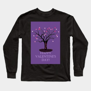 Valentine Tree Card Long Sleeve T-Shirt